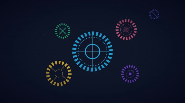 gear rotation pattern modern vibrant svg animation