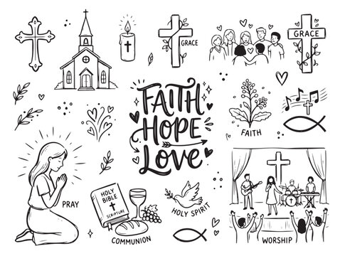 Faith and Worship Doodle Collection