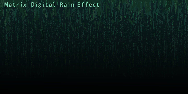 matrix digital rain effect seamless green code cascade background