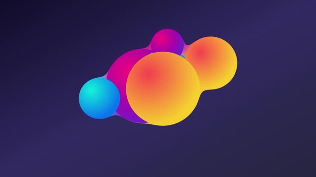 floating organic 3d blobs lava lamp background