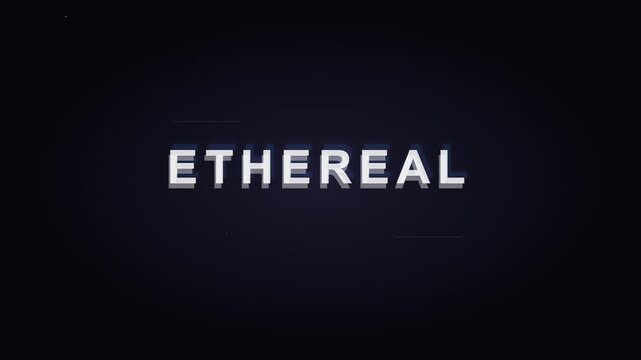 floating drifting ethereal text animation for background use