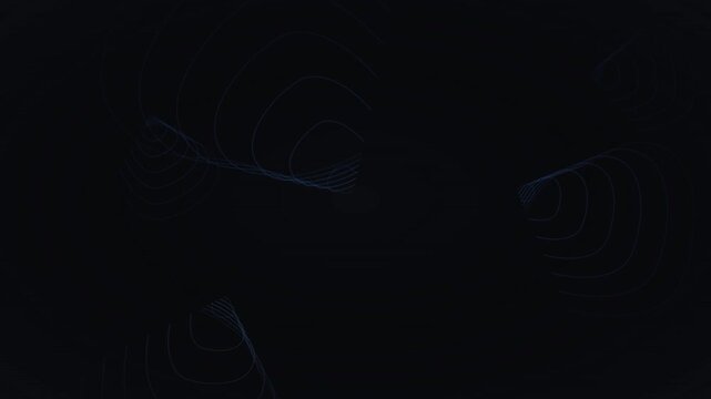 elegant thin line topographic map contour animation