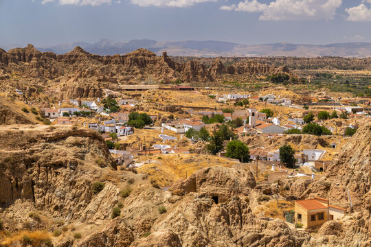 Guadix caves houses (Cuevas de Guadix), Guadix, Province of Granada, Andalusia, Spain