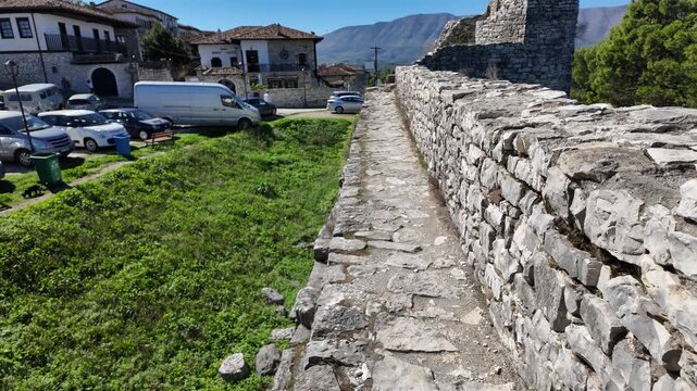 A view from Berat, a historical city in Albania