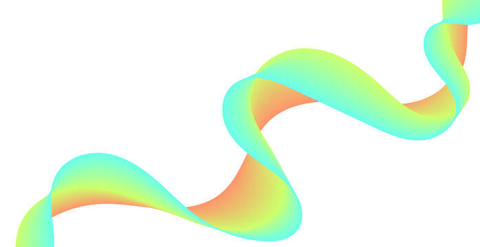 Abstract Colorful Line on White Background. Abstract Summer Wallpaper. Vector Illustration