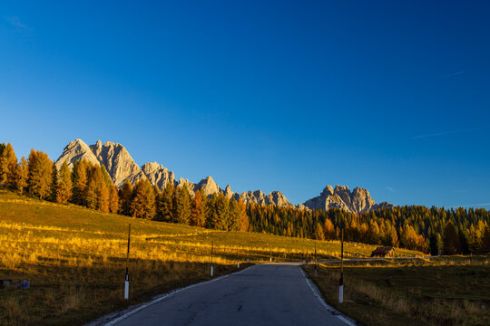Landscape near Sella di Razzo and Sella di Rioda pass, Carnic Alps, Friuli-Venezia Giulia, Italy