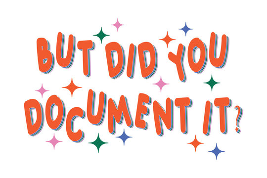 Colorful text illustration but did you document it