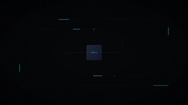Smart Circuit Animation Loop For AI Background