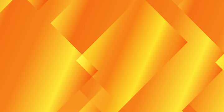 Abstract geometric background with overlapping orange and yellow gradient squares. Layered, overlapping square shapes with dynamic orange and bright yellow gradients, vibrant and modern abstract