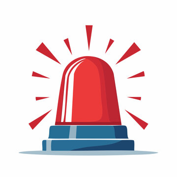 Red flashing warning light