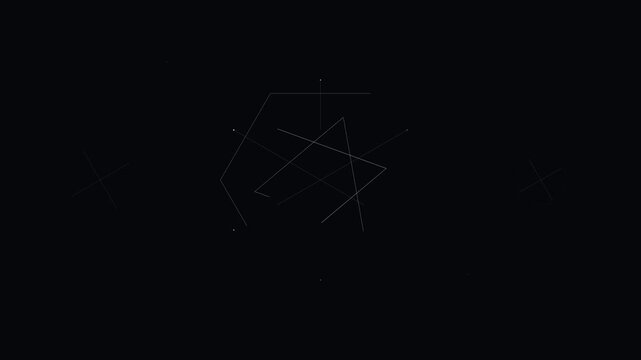 Minimalist Linear Geometric Shape Path Animation Loop