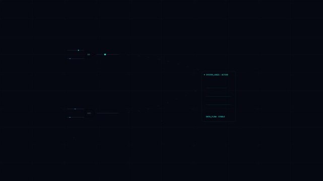 Logic Gate Flow In Futuristic AI Background
