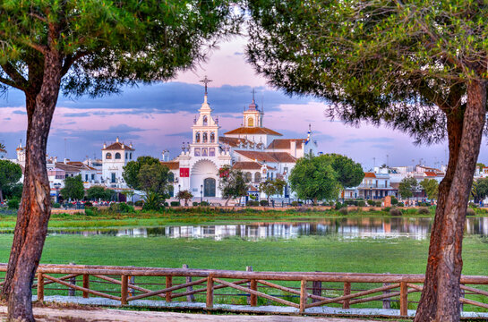 Hermitage of El Roc&iacute;o in Huelva, Spain. Pilgrimage center for the Andalusian brotherhoods.