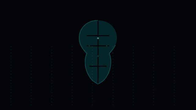 Futuristic Binary Code Matrix Background AI Concept
