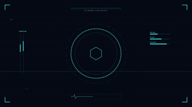 cybernetic interface hud elements modern ai dashboard background