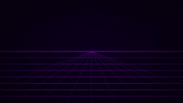 Cyberpunk Grid Retrowave Background Animation For Stock Sites