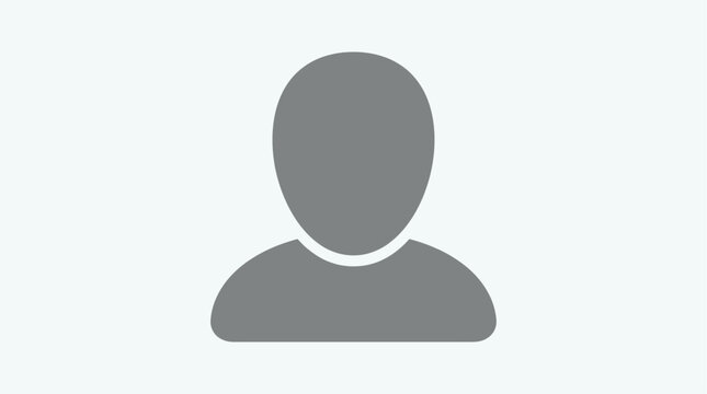 A gray silhouette of a person is centered on a light background