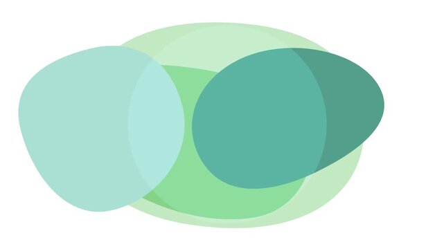 abstract emerald green gradient fluid organic shape