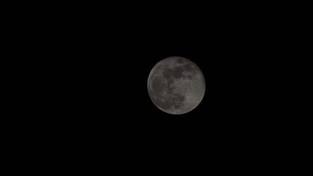 Full real moon, no GC. Dark sky and moon.