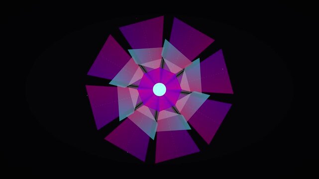vibrant kaleidoscope mirror modern abstract motion background