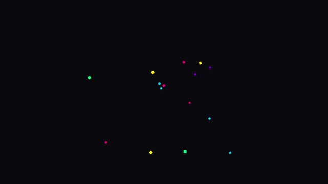 vibrant confetti particle burst modern motion background