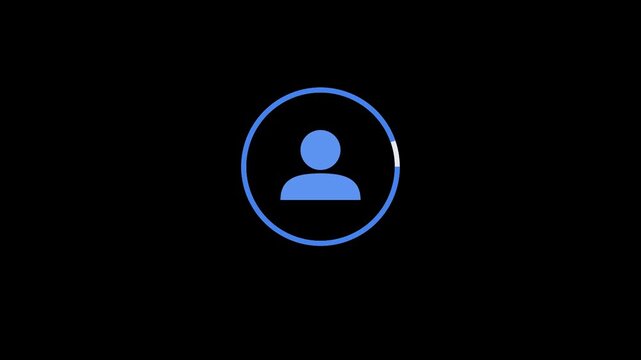 user profile login security authentication animation