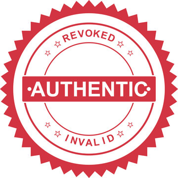 Powerful red authentic revoked invalid stamp for official document cancellation and status updates