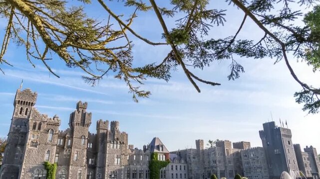 Ashford Castle in County Mayo, Ireland, dates back to 1228 when it was founded