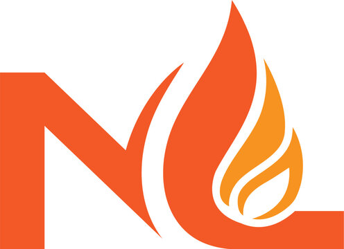NL fire logo design