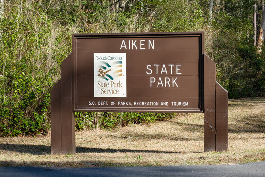 Aiken State Park in South Carolina Entrance Sign