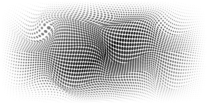 Dotted halftone gradient texture. Fading polka dot background. Repeated dots gradation pattern background. Black vanishing comic pop art overlay backdrop. Halftone raster effect wallpaper. Vector