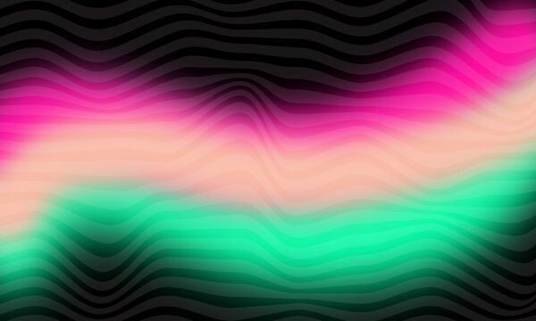 Abstract wavy gradient background with smooth purple pink and teal blend