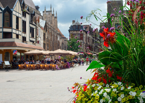 Old Town people Troyes France