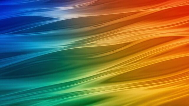 Abstract Waves of Fluid Color Rainbow Gradient Dynamic Background Loop
