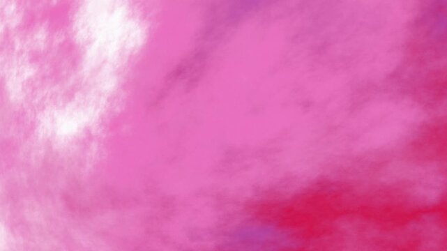 Pink cloudy sky texture with shifting smoke patterns. Abstract dreamlike background with hazy vapor motion for graphic design and ethereal artistic composition.