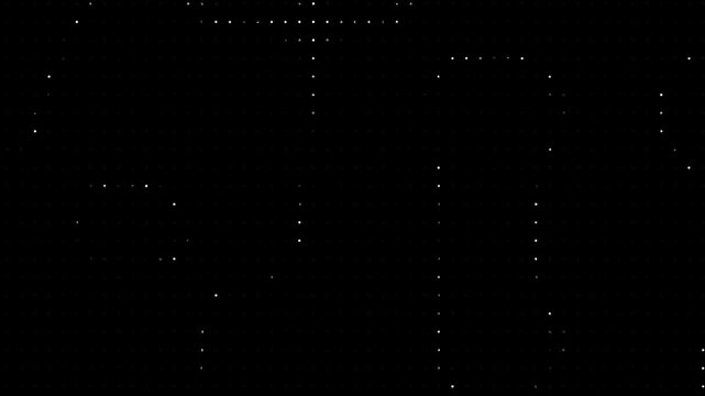 Abstract digital background, with pulsing white, light dots, minimalist, technology grid motion, loop