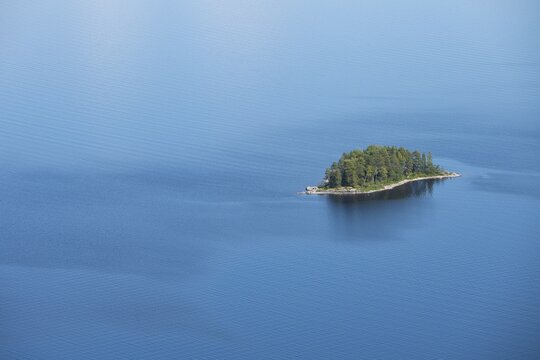 Forested island, Lake Pielinen, Koli National Park, North Karelia, Finland