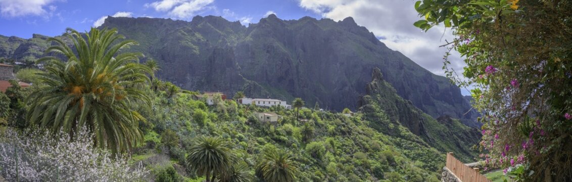 Mountain Village Masca In the Teno Mountains, Masca, Tenerife, Spain