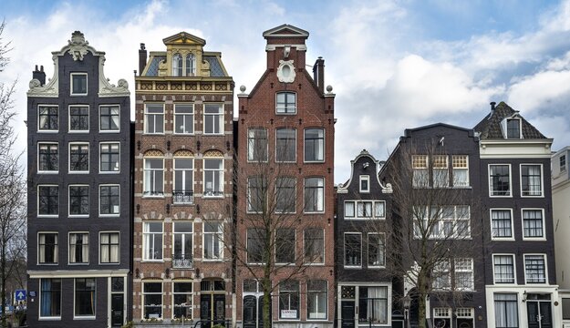 House facades, historical houses, Amsterdam, North Holland, Holland, Netherlands