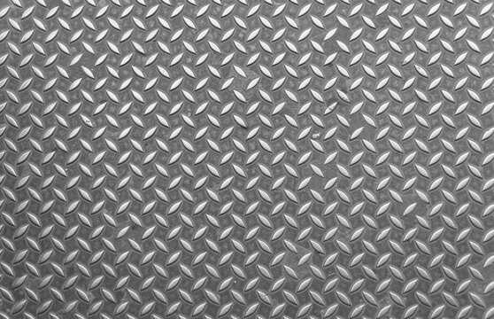 Metal sheet, surface detail, rhombuses