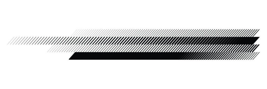 Abstract black parallel diagonal stripes speed motion effect