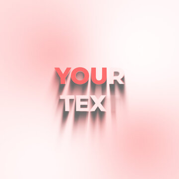Minimal Clean Intro Text &ndash; Two Line Title Animated Mesh Background Square Social Feed