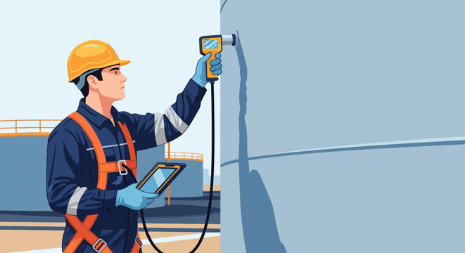Corrosion Inspector Utilizing Ultrasonic Technology for Material Analysis and Defect Detection