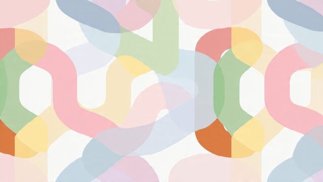 Pastel Abstract Geometric Pattern