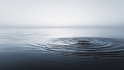 Fototapeta premium Ripples on Calm Water Surface