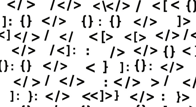 Abstract Code Pattern Background, Programming Symbols, Data Flow