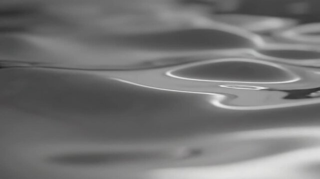 Close-up of dark water surface with subtle ripples and reflections, creating a calming abstract background.