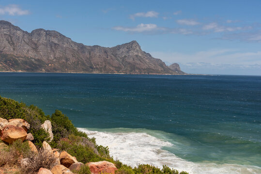 Koel Bay Western Cape South Africa. 14.02.2026. Overview of Kogel Bay a scenic location along the R44 highway and coastal road.