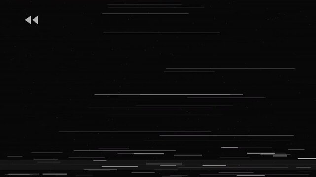 Analog VHS Retro Rewind Static Seamless Animation and Glitch Overlay for Vintage Video Production 4k video