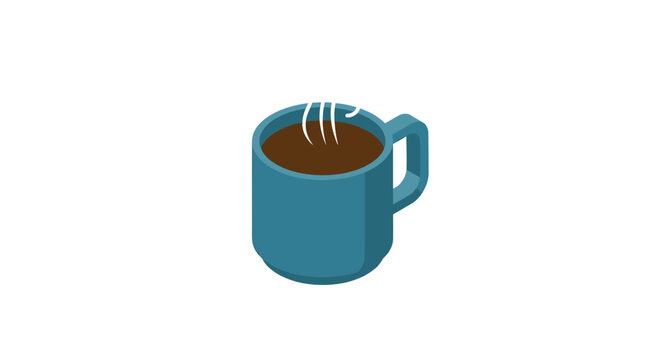 Blue Coffee Mug Cup.